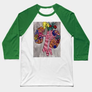 Kidney Beans - Watercolor metallics Baseball T-Shirt